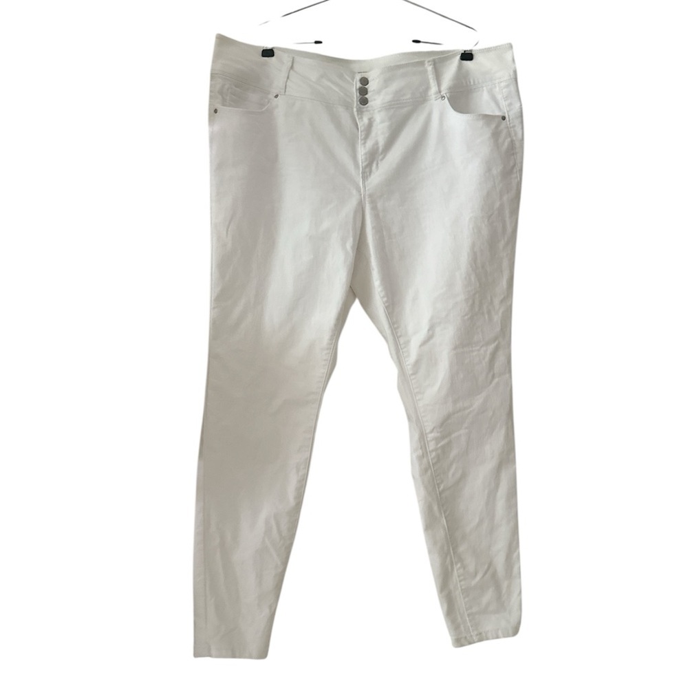 Wax Jean Butt, I Love You White Jeans sz 20